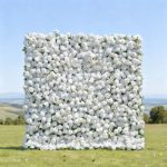 2025 New 3D Fabric Artificial rolling up curtain flower wall