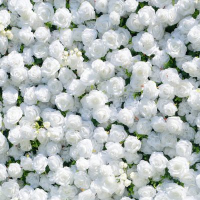 2025 New 3D Fabric Artificial rolling up curtain flower wall - Image 2