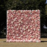Sonia£º4D Fabric Artificial rolling up curtain flower wall