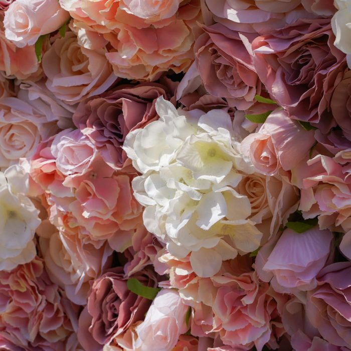 Sonia£º4D Fabric Artificial rolling up curtain flower wall - Image 3