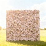 2025 New 4D Fabric Artificial rolling up curtain flower wall