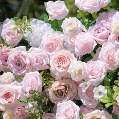 2025 New 4D Fabric Artificial rolling up curtain flower wall - Image 6