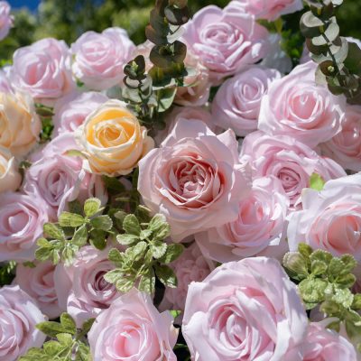 2025 New 4D Fabric Artificial rolling up curtain flower wall - Image 2