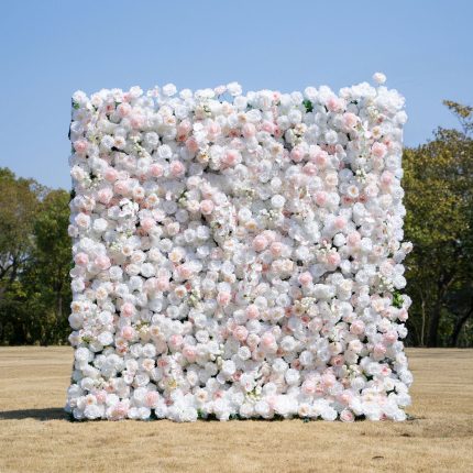 Tiara£º5D Fabric Artificial rolling up curtain flower wall