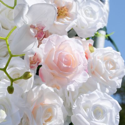 2025 New 5D Fabric Artificial rolling up curtain flower wall - Image 7