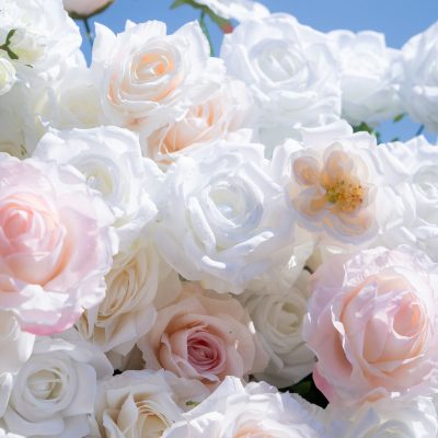 2025 New 5D Fabric Artificial rolling up curtain flower wall - Image 2