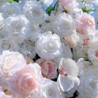 2025 New 5D Fabric Artificial rolling up curtain flower wall - Image 4