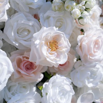 2025 New 5D Fabric Artificial rolling up curtain flower wall - Image 5