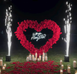 2026 NEW Luxurious  Rose Floral Arrangement Cloth Base Heart-Shaped Arch PropsArch Proposal Backdrop - Image 7