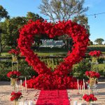 2026 NEW Luxurious  Rose Floral Arrangement Cloth Base Heart-Shaped Arch PropsArch Proposal Backdrop - Image 6