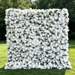 2026 New 5D Fabric Artificial rolling up curtain flower wall