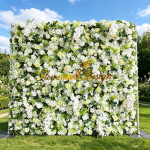 2026 New 5D Fabric Artificial rolling up curtain flower wall