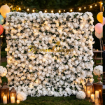2026 New 5D Fabric Artificial rolling up curtain flower wall - Image 5