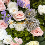 2026 New 5D Fabric Artificial rolling up curtain flower wall - Image 2