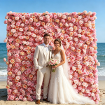 2026 New 5D Fabric Artificial rolling up curtain flower wall - Image 5