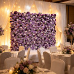 2026 New 5D Fabric Artificial rolling up curtain flower wall - Image 3