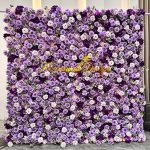 2026 New 5D Fabric Artificial rolling up curtain flower wall