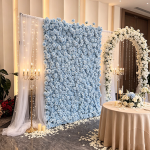 2026New 5D Fabric Artificial rolling up curtain flower wall - Image 4
