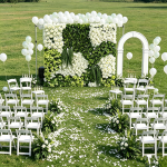 2026 New 5D Fabric Artificial rolling up curtain flower wall - Image 6