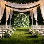2026 New 5D Fabric Artificial rolling up curtain flower wall - Image 2
