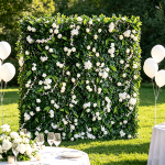 2026 New 5D Fabric Artificial rolling up curtain flower wall - Image 3