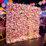 2026New 5D Fabric Artificial Flower Wall Rolling Up Curtain Flower Wall - Image 3