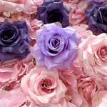 2026 New 5D Fabric Artificial rolling up curtain flower wall - Image 2