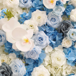 2026New 5D Fabric Artificial rolling up curtain flower wall - Image 2