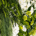 2026 New 5D Fabric Artificial rolling up curtain flower wall - Image 4