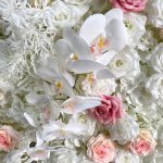 2026 New 5D Fabric Artificial rolling up curtain flower wall - Image 3
